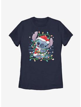 Disney Lilo & Stitch Christmas Lights Womens T-Shirt, , hi-res
