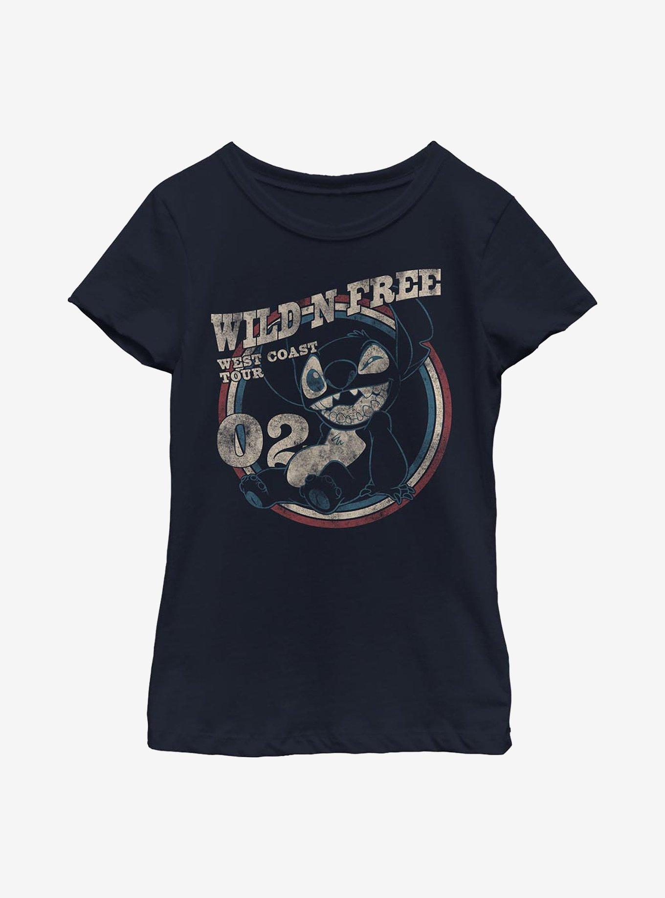 Disney Lilo & Stitch Americana Circle Youth Girls T-Shirt, , hi-res