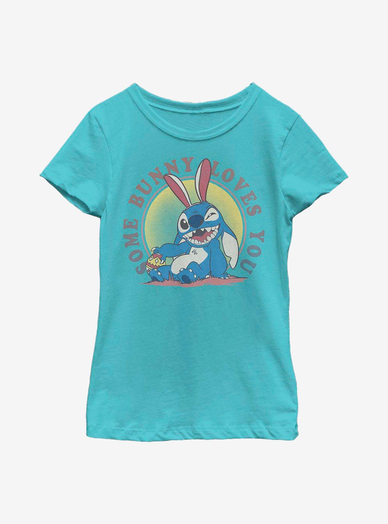 Disney Lilo & Stitch Some Bunny Loves You Youth Girls T-Shirt, , hi-res