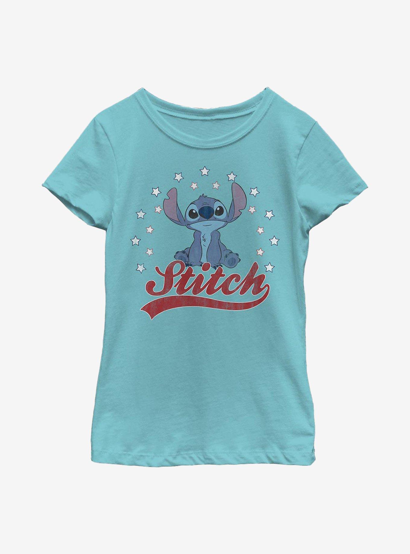 Disney Lilo & Stitch Americana Youth Girls T-Shirt, , hi-res