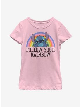 Disney Lilo & Stitch Rainbow Youth Girls T-Shirt, , hi-res