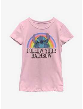 Disney Lilo & Stitch Rainbow Youth Girls T-Shirt, , hi-res