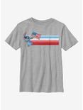 Disney Lilo & Stitch Flag Youth T-Shirt, ATH HTR, hi-res