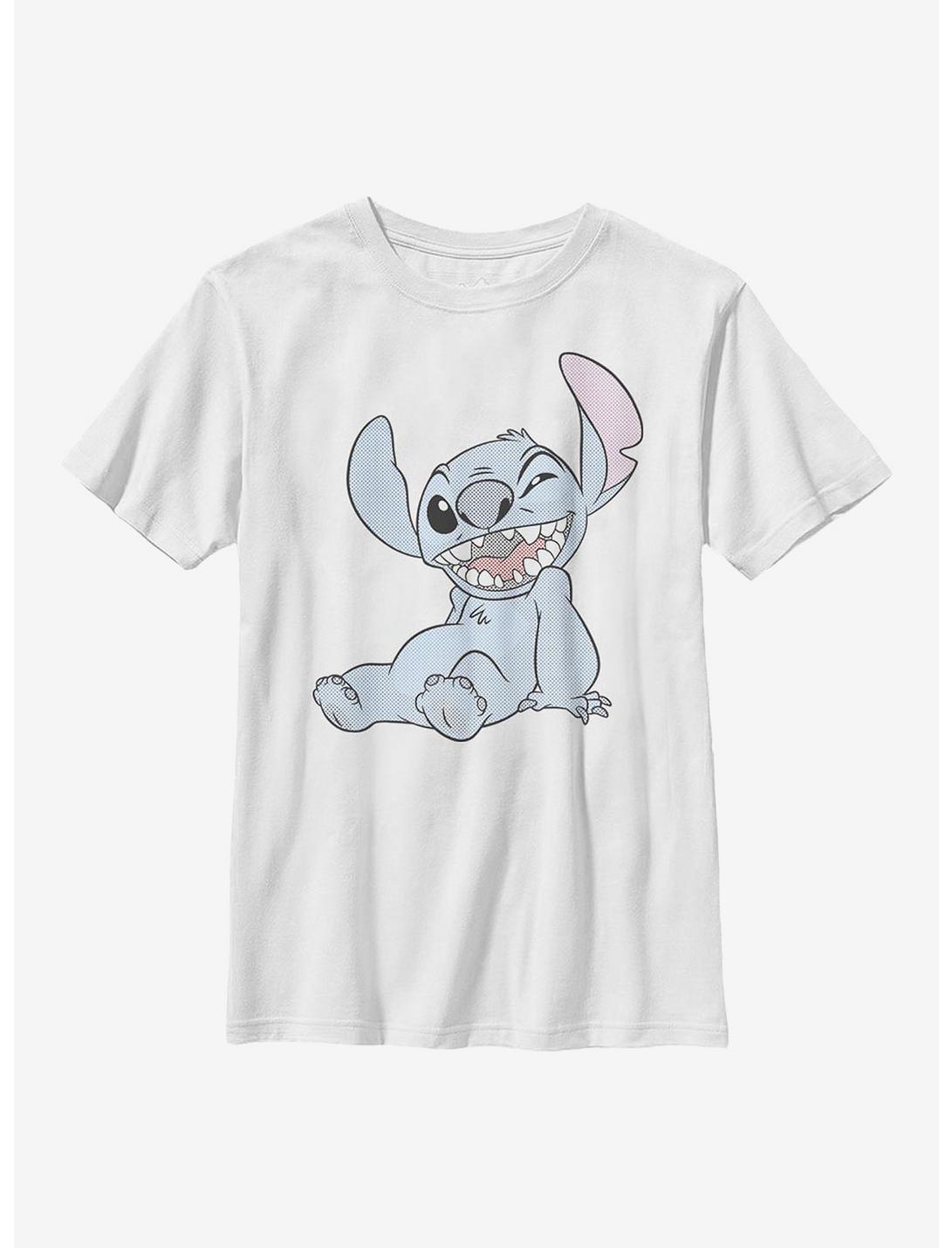 Disney Lilo & Stitch Halftone Youth T-Shirt, WHITE, hi-res