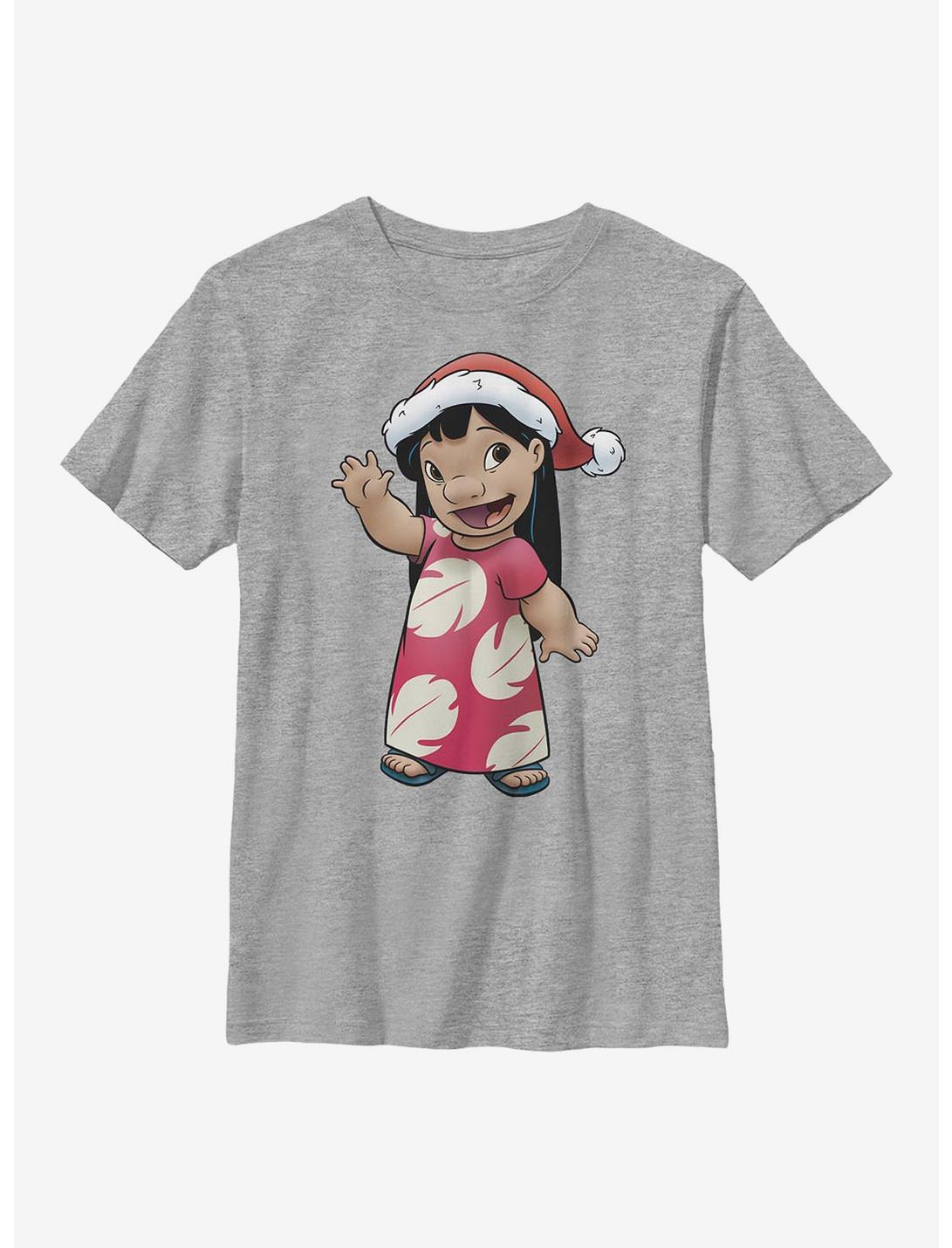 Disney Lilo & Stitch Holiday Youth T-Shirt, ATH HTR, hi-res