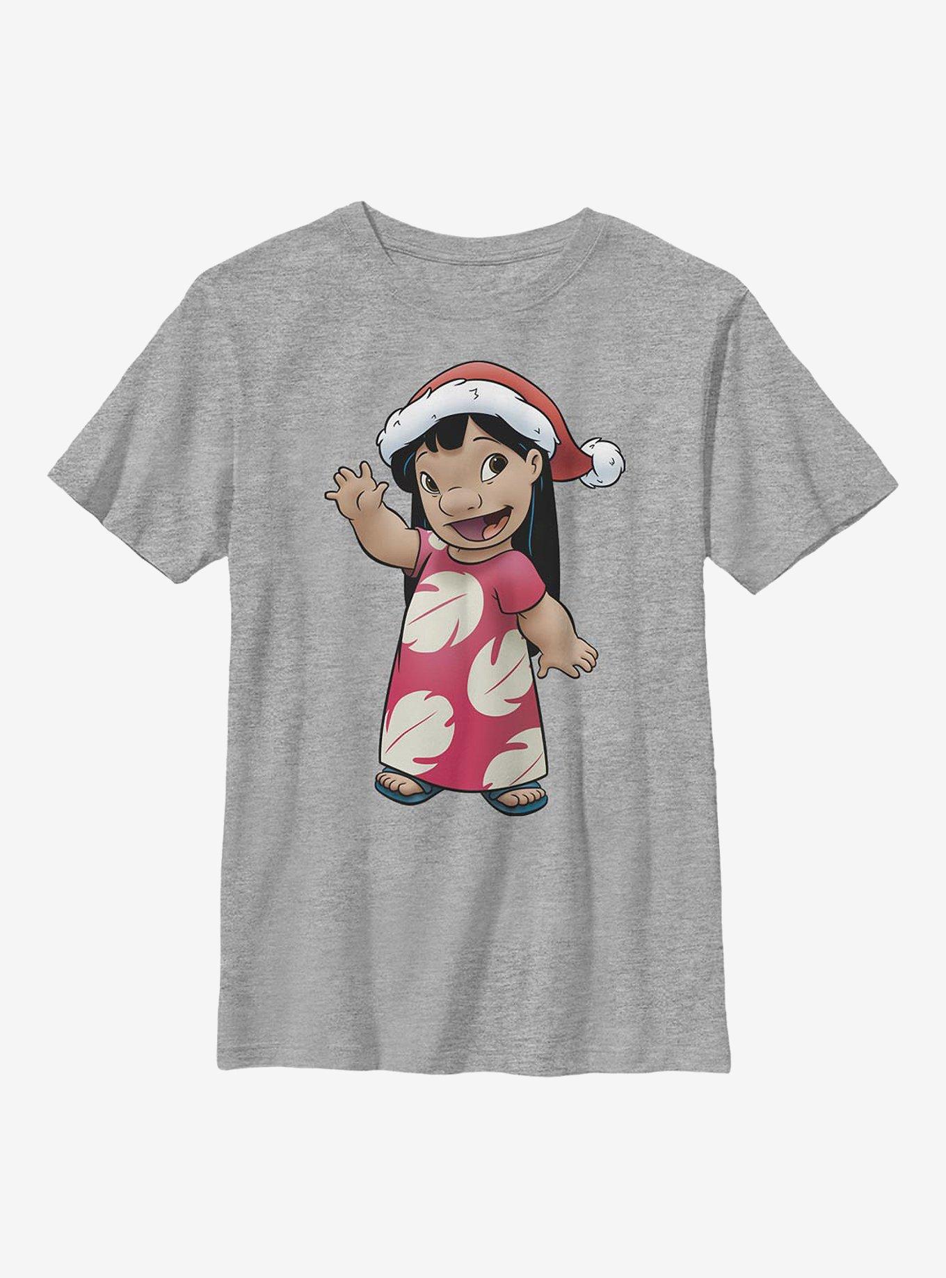 Disney Lilo & Stitch Holiday Youth T-Shirt, ATH HTR, hi-res