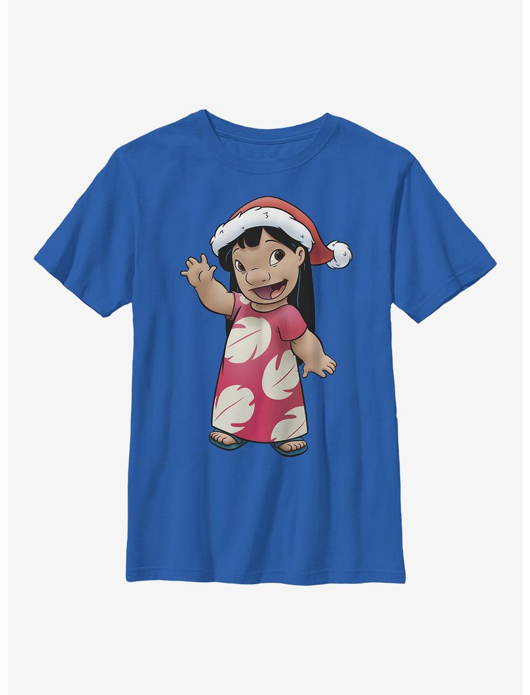 Disney Lilo & Stitch Holiday Youth T-Shirt, BLACK, hi-res