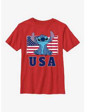 Disney Lilo & Stitch Merica Youth T-Shirt, , hi-res