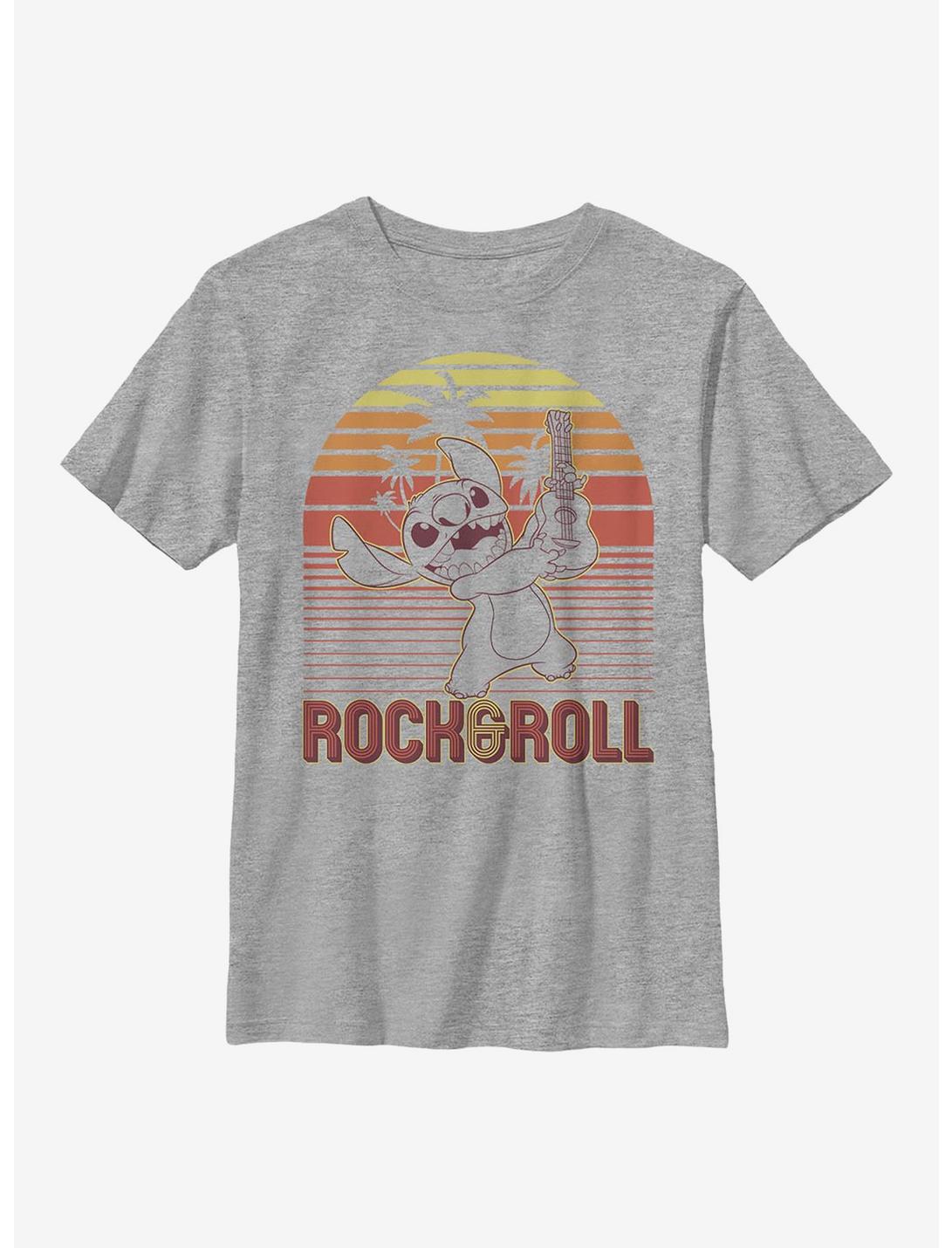 Disney Lilo & Stitch Rock And Roll Youth T-Shirt, ATH HTR, hi-res