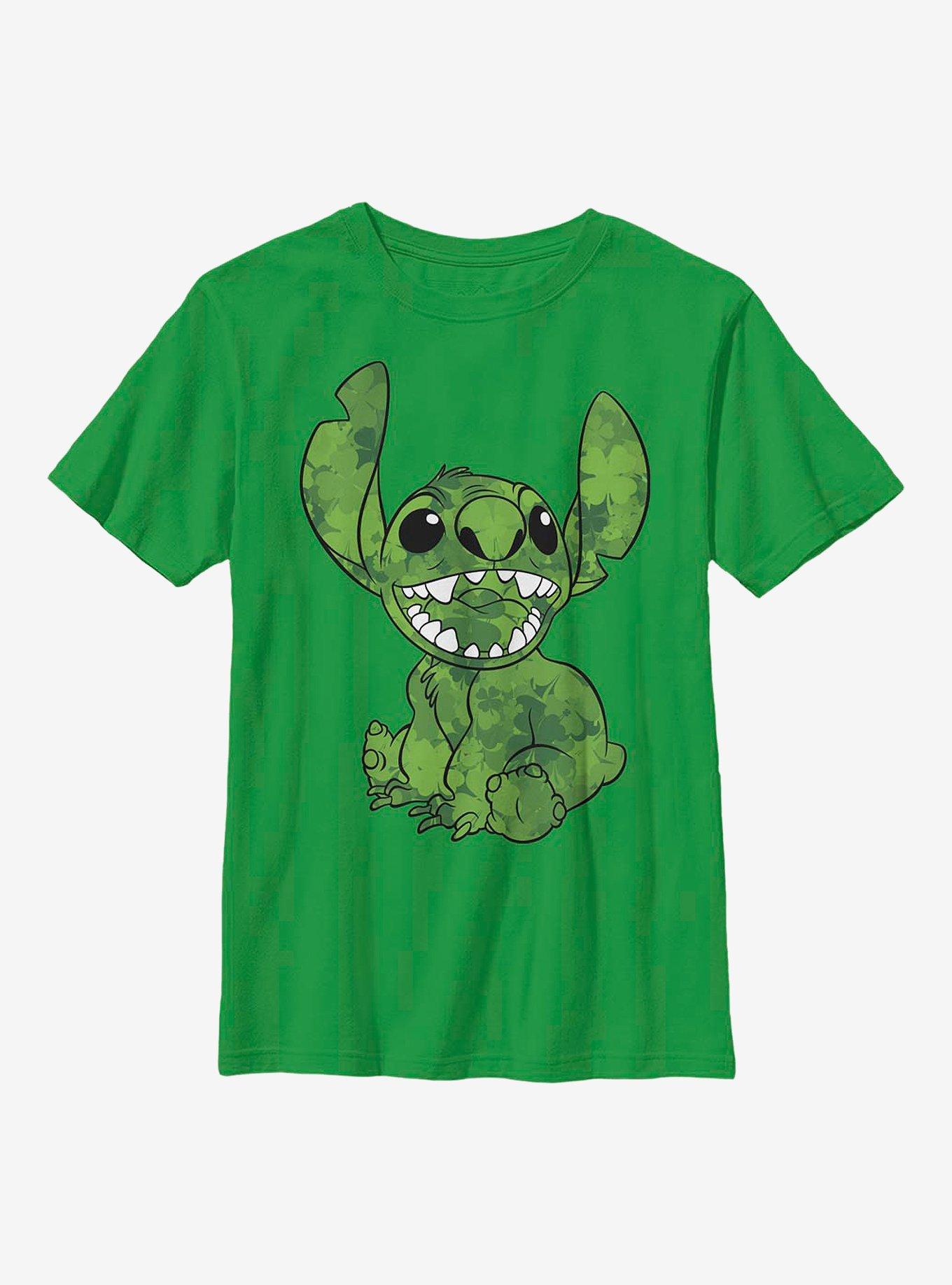 Disney Lilo & Stitch Clover Fill Youth T-Shirt, KELLY, hi-res