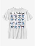 Disney Lilo & Stitch Moods Youth T-Shirt, WHITE, hi-res
