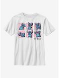 Disney Lilo & Stitch Poses Youth T-Shirt, WHITE, hi-res