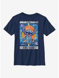 Disney Lilo & Stitch Tarot Youth T-Shirt, NAVY, hi-res