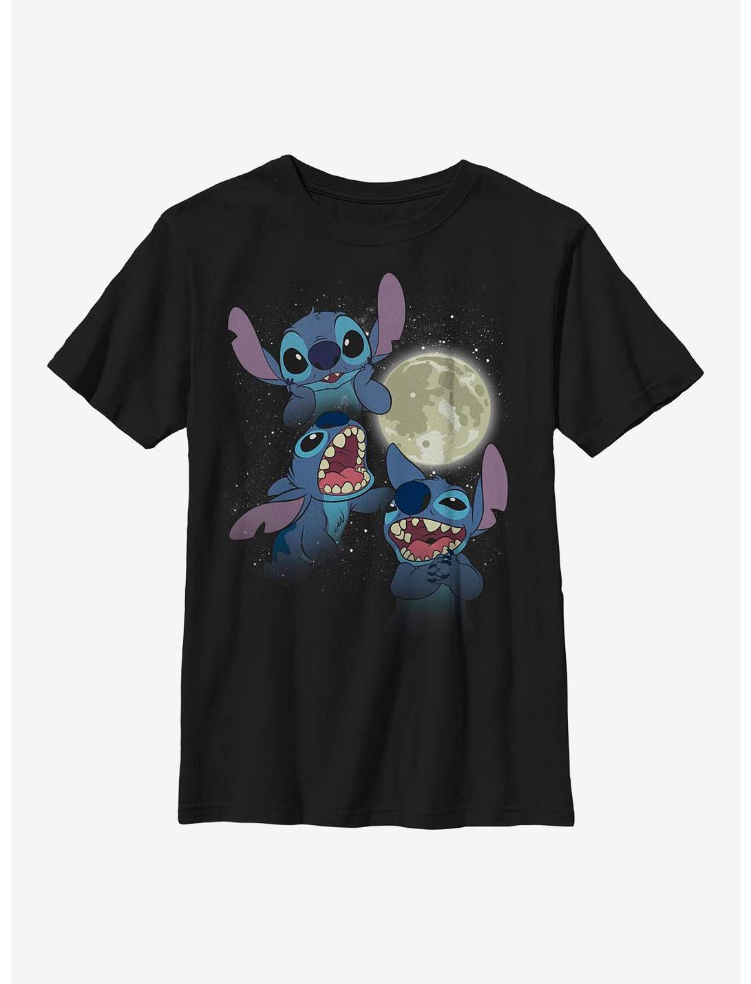 Disney Lilo & Stitch Moon Youth T-Shirt, BLACK, hi-res