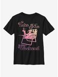 Disney Lilo & Stitch Weekend Youth T-Shirt, BLACK, hi-res