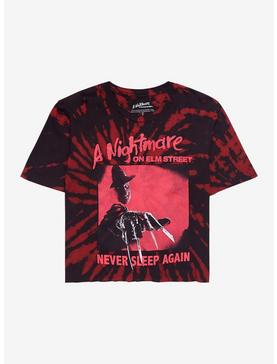 A Nightmare On Elm Street Claw Tie-Dye Girls Crop T-Shirt Plus Size, , hi-res