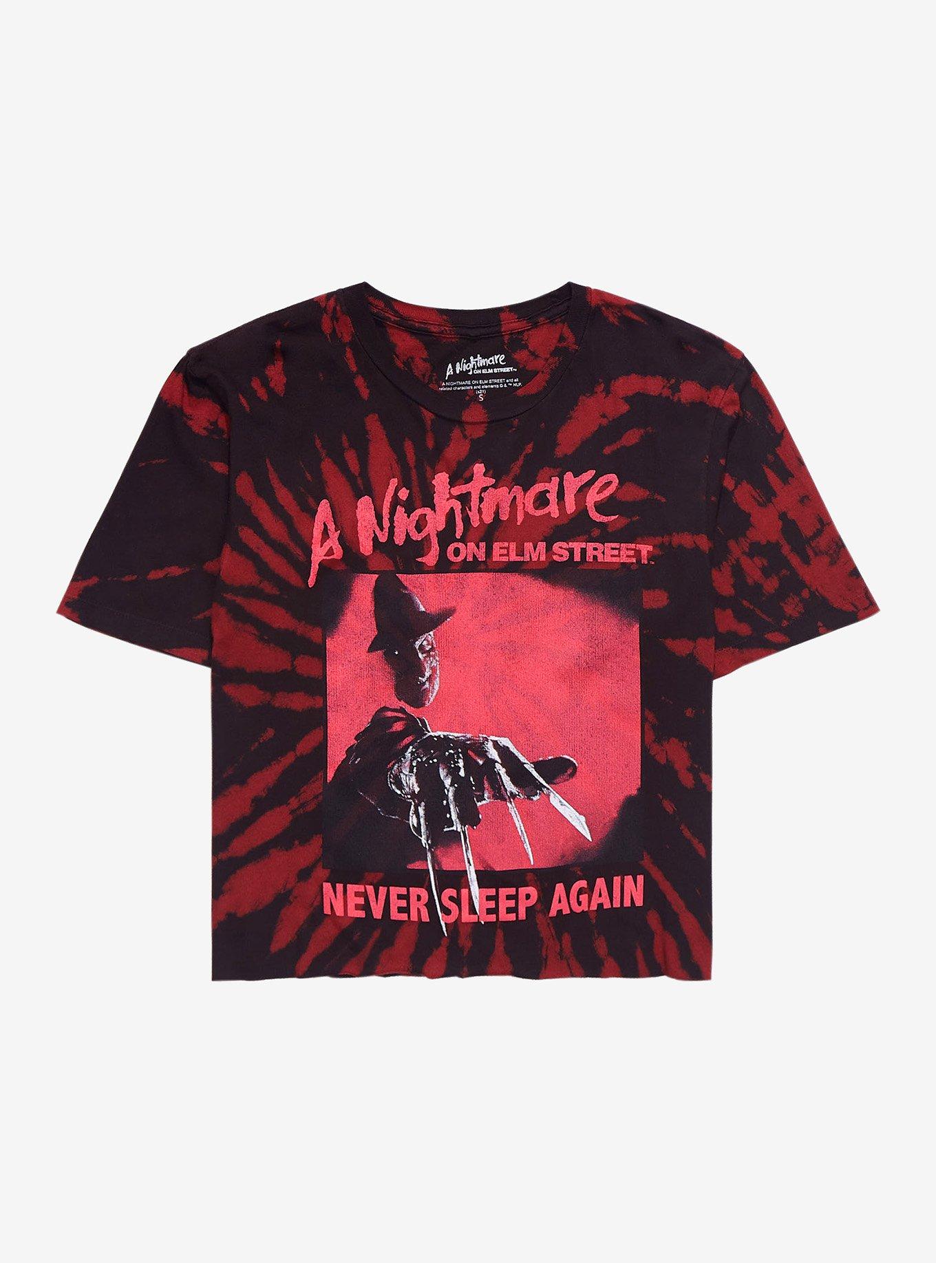 A Nightmare On Elm Street Claw Tie-Dye Girls Crop T-Shirt Plus Size, MULTI, hi-res