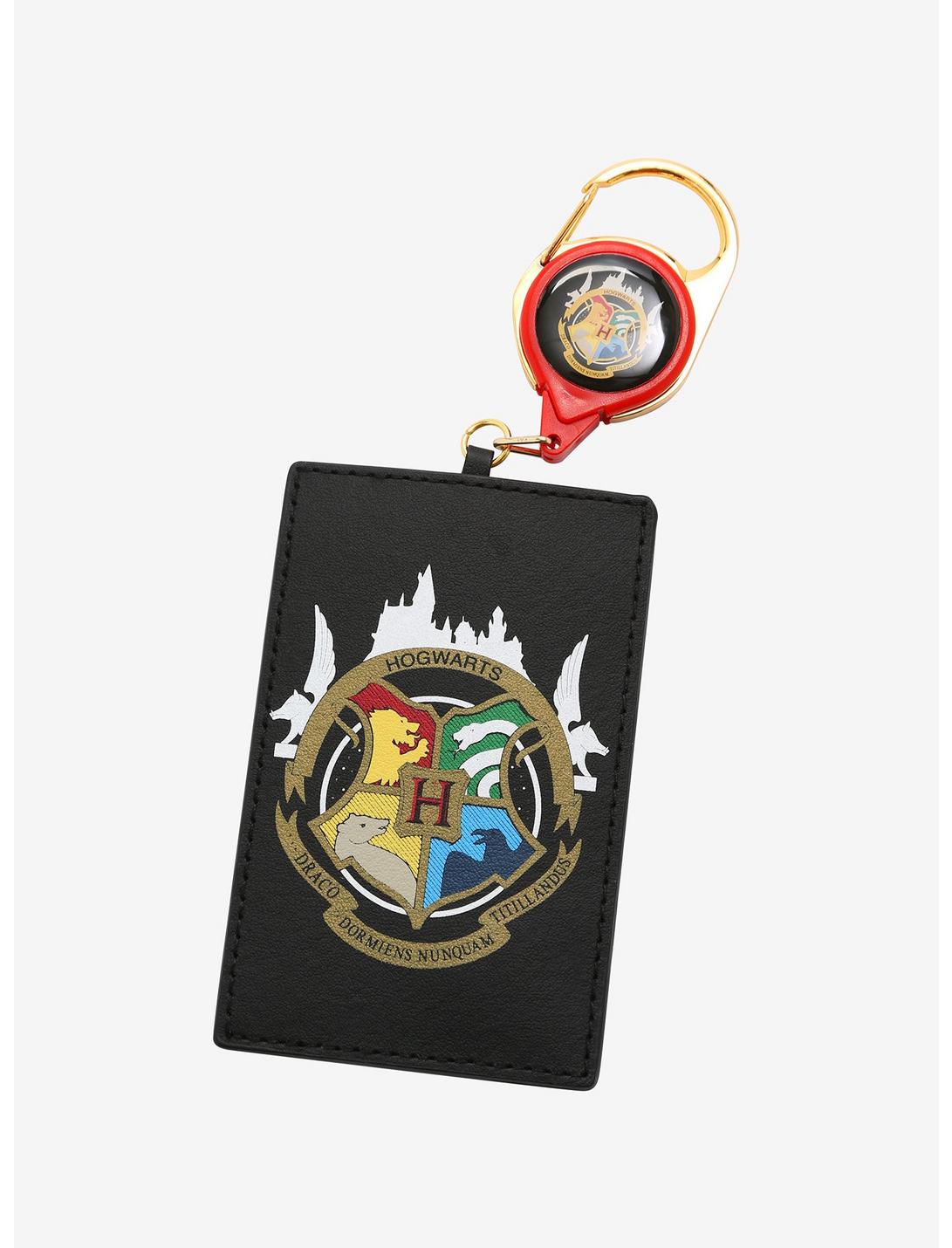 Harry Potter Hogwarts Crest Retractable Lanyard - BoxLunch Exclusive, , hi-res