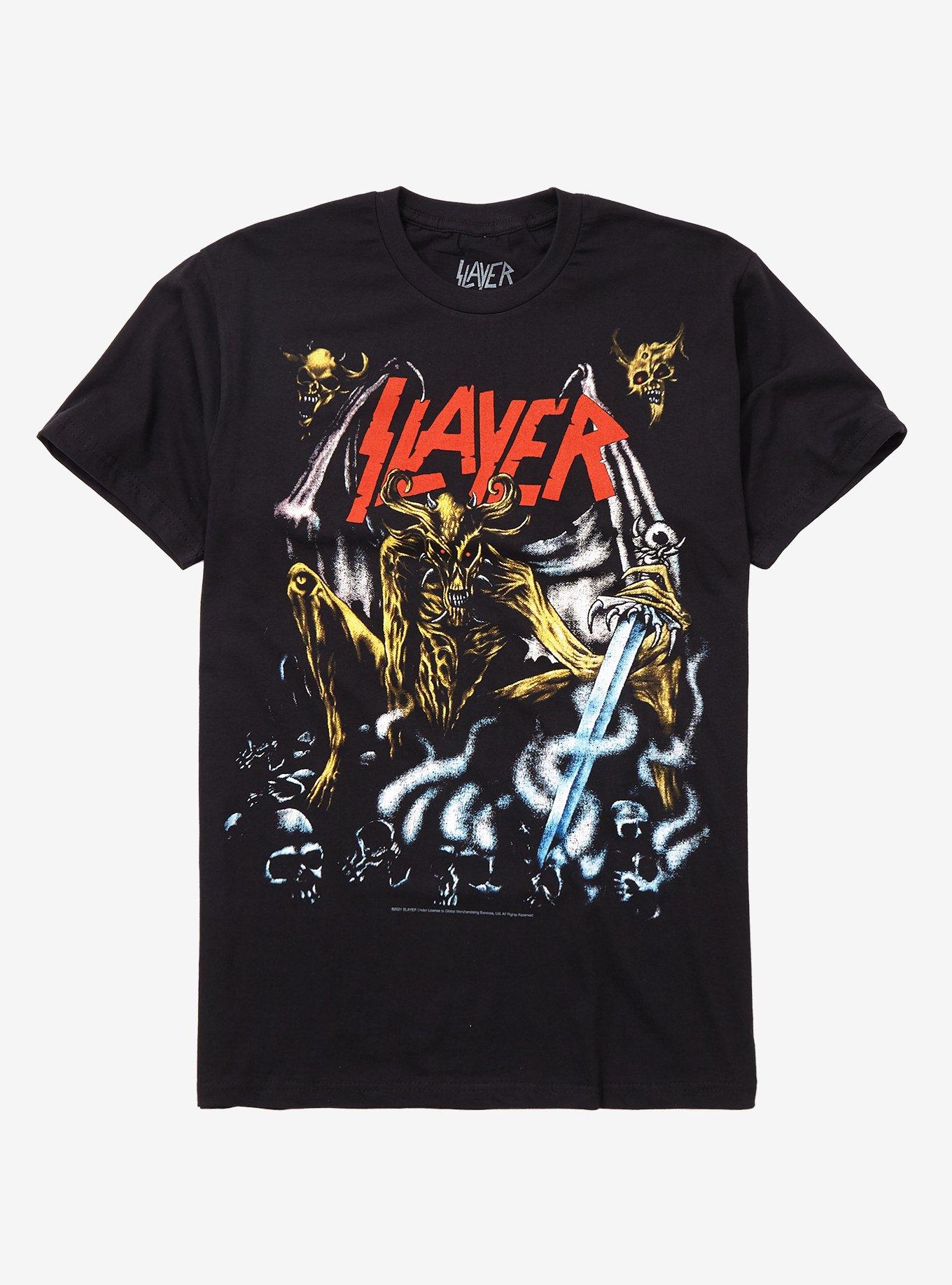 Slayer Airbrush Demon T-Shirt, BLACK, hi-res