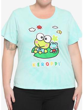 Keroppi Green Tie-Dye Girls Baby T-Shirt Plus Size, , hi-res