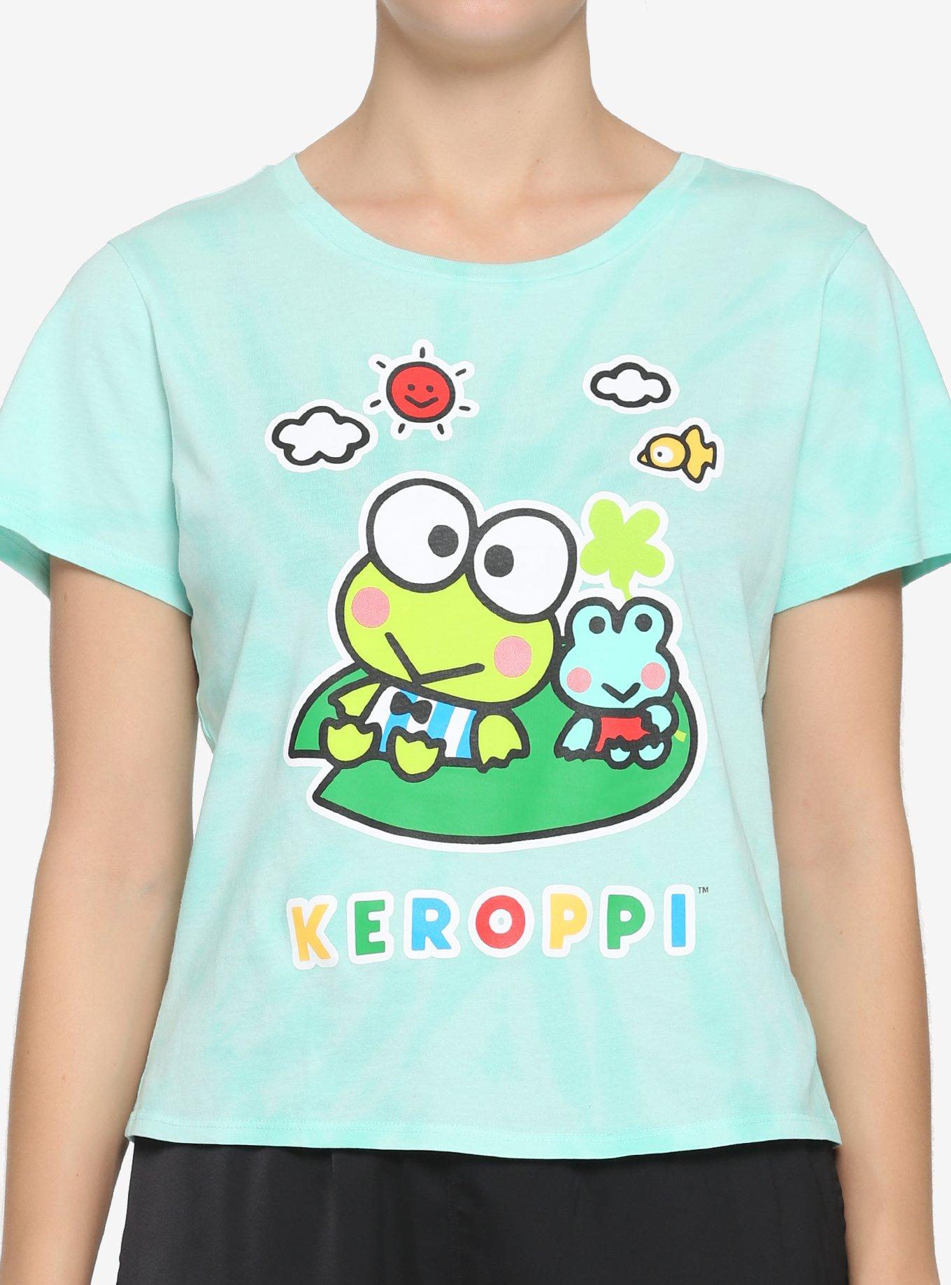 Keroppi Green Tie-Dye Girls Baby T-Shirt