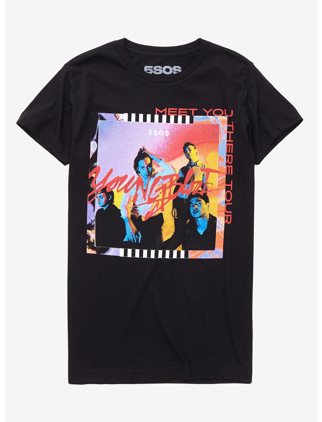 5 Seconds Of Summer Meet You There Tour T-Shirt, BLACK, hi-res