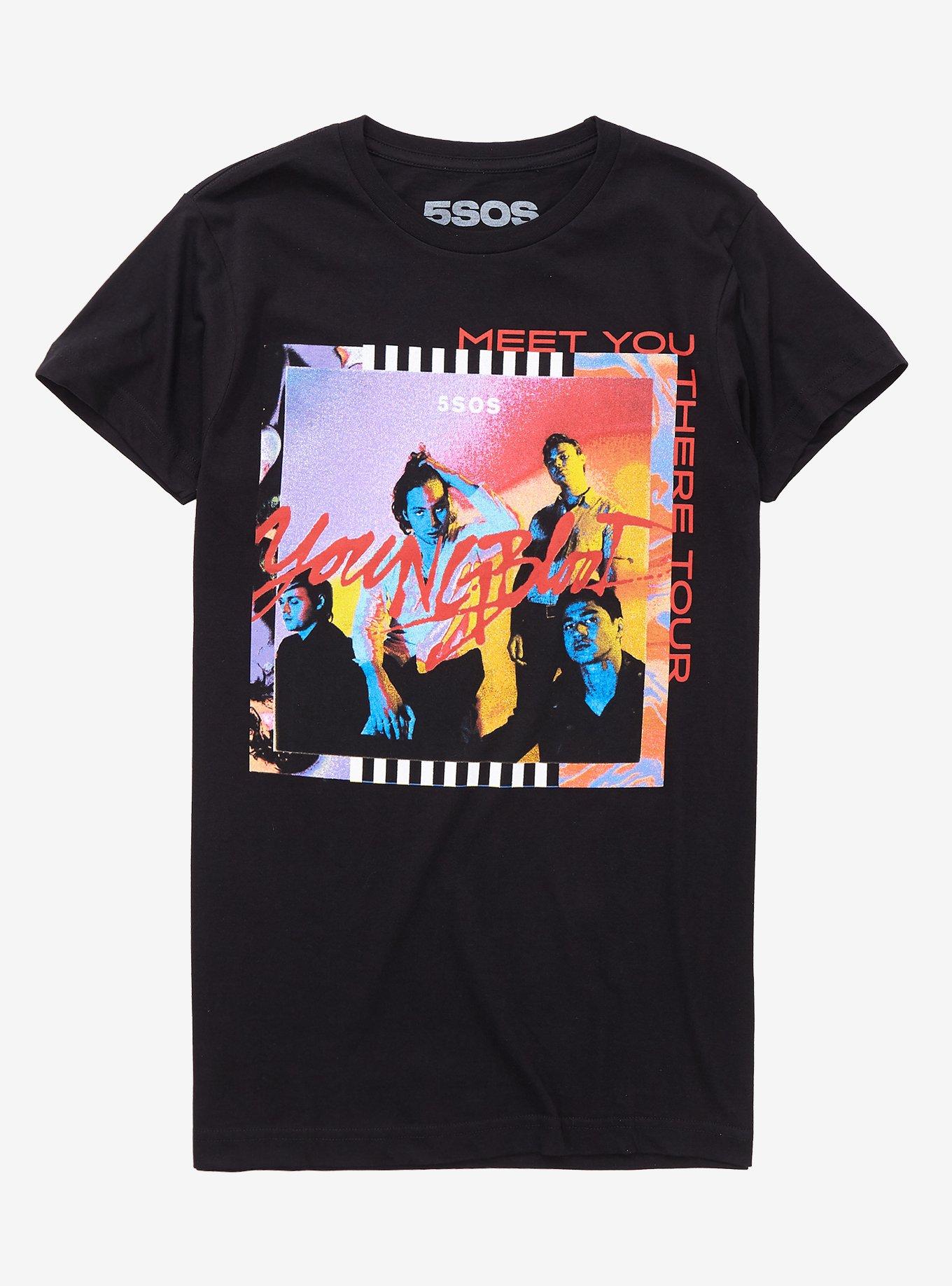 5 Seconds Of Summer Meet You There Tour T-Shirt, BLACK, hi-res