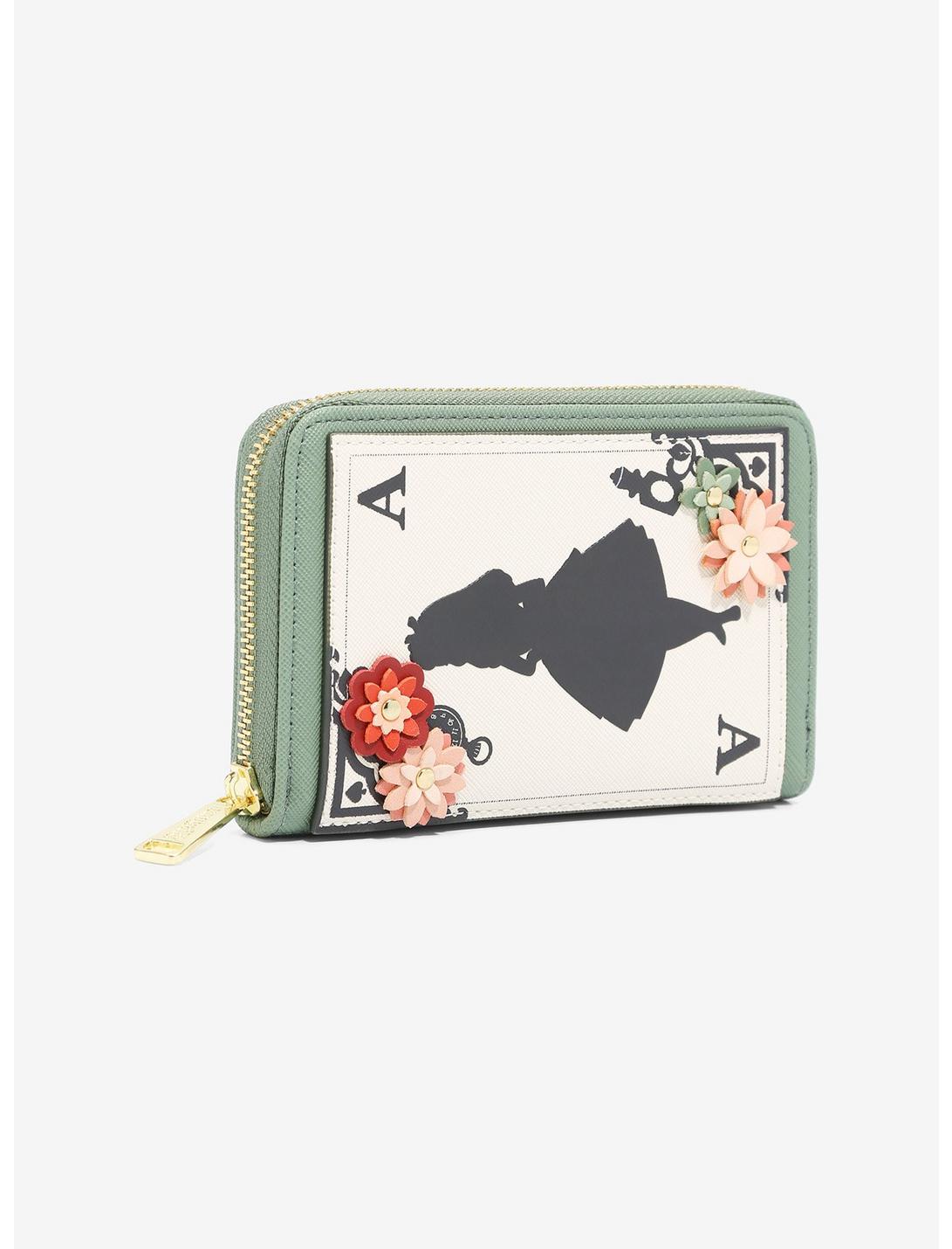 Loungefly Disney Alice in Wonderland Playing Card Small Zip Wallet - BoxLunch Exclusive, , hi-res