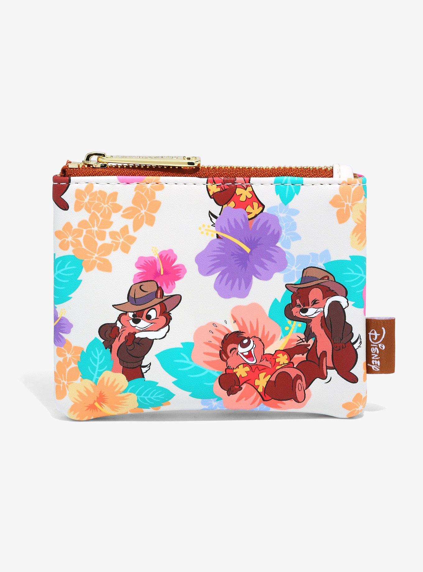 Loungefly Disney Chip Dale Floral Coin Purse BoxLunch Exclusive BoxLunch