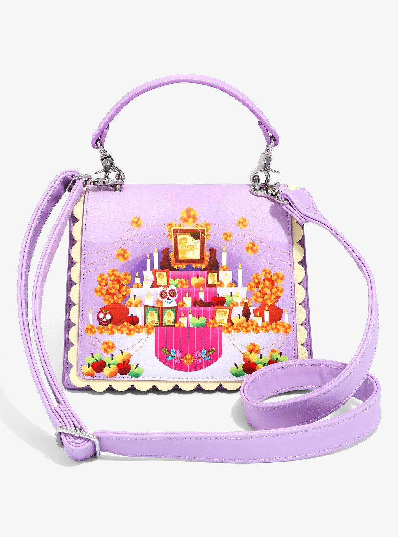 COCO Shoulder Bag, Disney COCO Cross Body Shoulder Bag Purse pink
