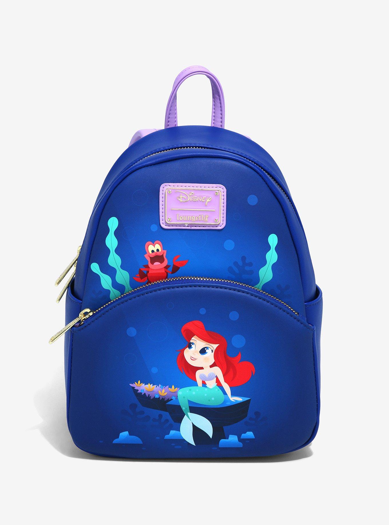 Loungefly The Little Mermaid Ariel Sebastian Under the Sea Mini Backpack BoxLunch Exclusive