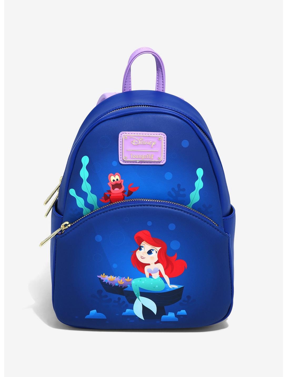 Loungefly The Little Mermaid Ariel & Sebastian Under the Sea Mini Backpack - BoxLunch Exclusive, , hi-res