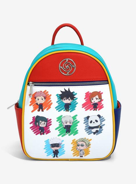 Bioworld Womens Jujutsu Kaisen Chibi Sorcerers Mini Backpack Jujutsu Kaisen Chibi Sorcerers Mini Backpack Bioworld, New  main image 2