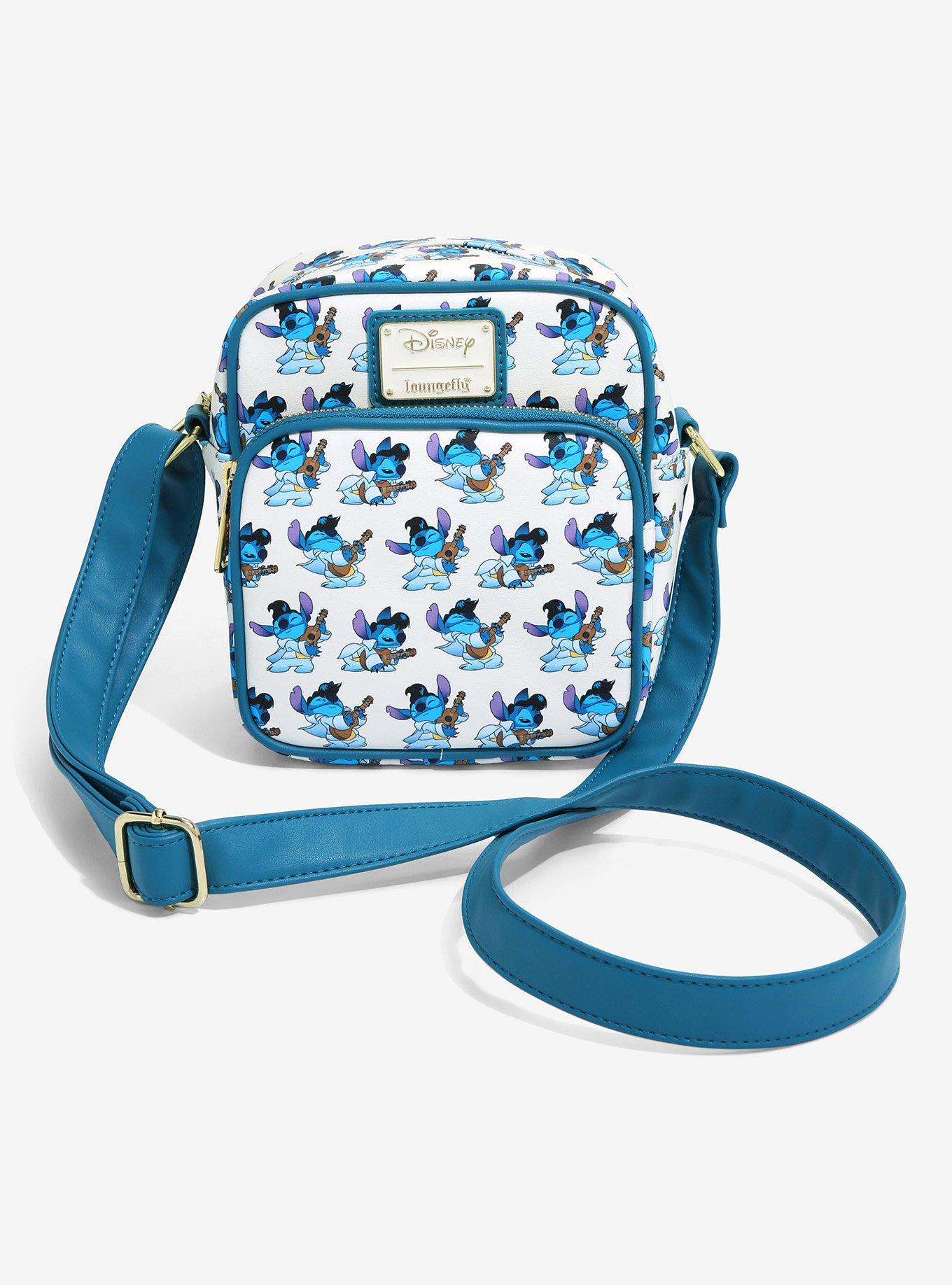 Loungefly Disney Stitch In Hammock Passport Crossbody Bag BLUE