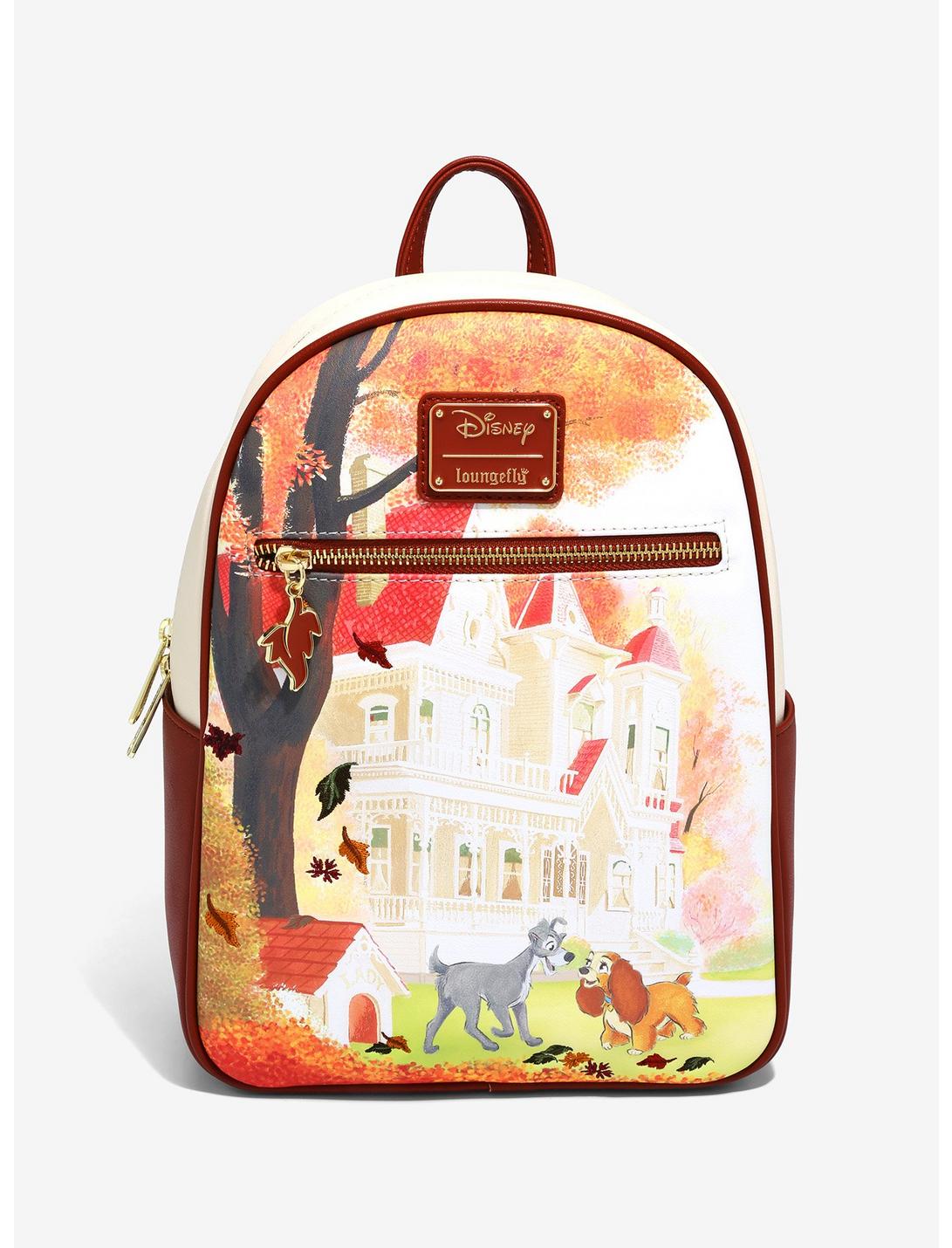 Loungefly Disney Lady and the Tramp Watercolor Scene Mini Backpack - BoxLunch Exclusive, , hi-res
