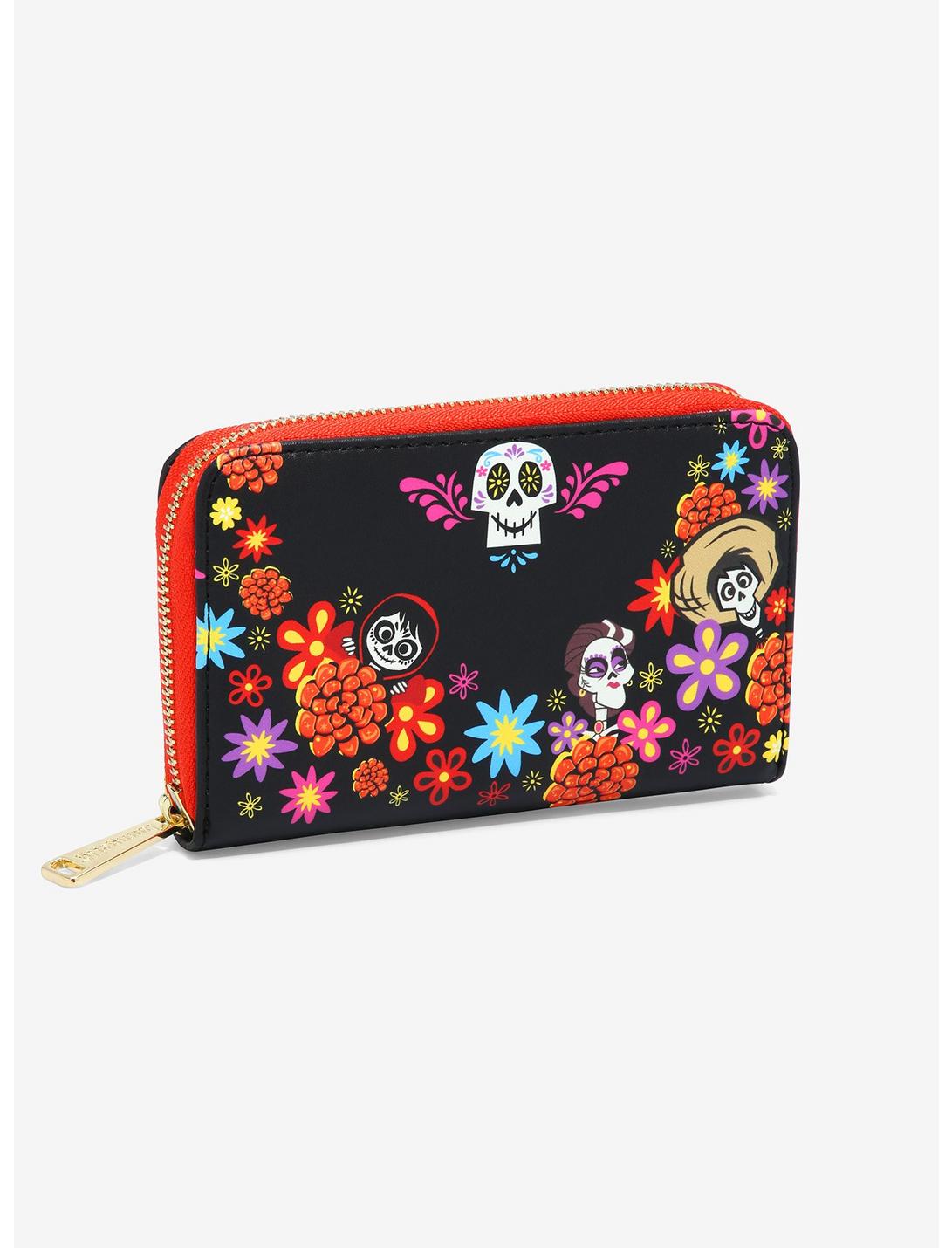 Loungefly Disney Pixar Coco Land of the Dead Family Small Zip Wallet - BoxLunch Exclusive, , hi-res