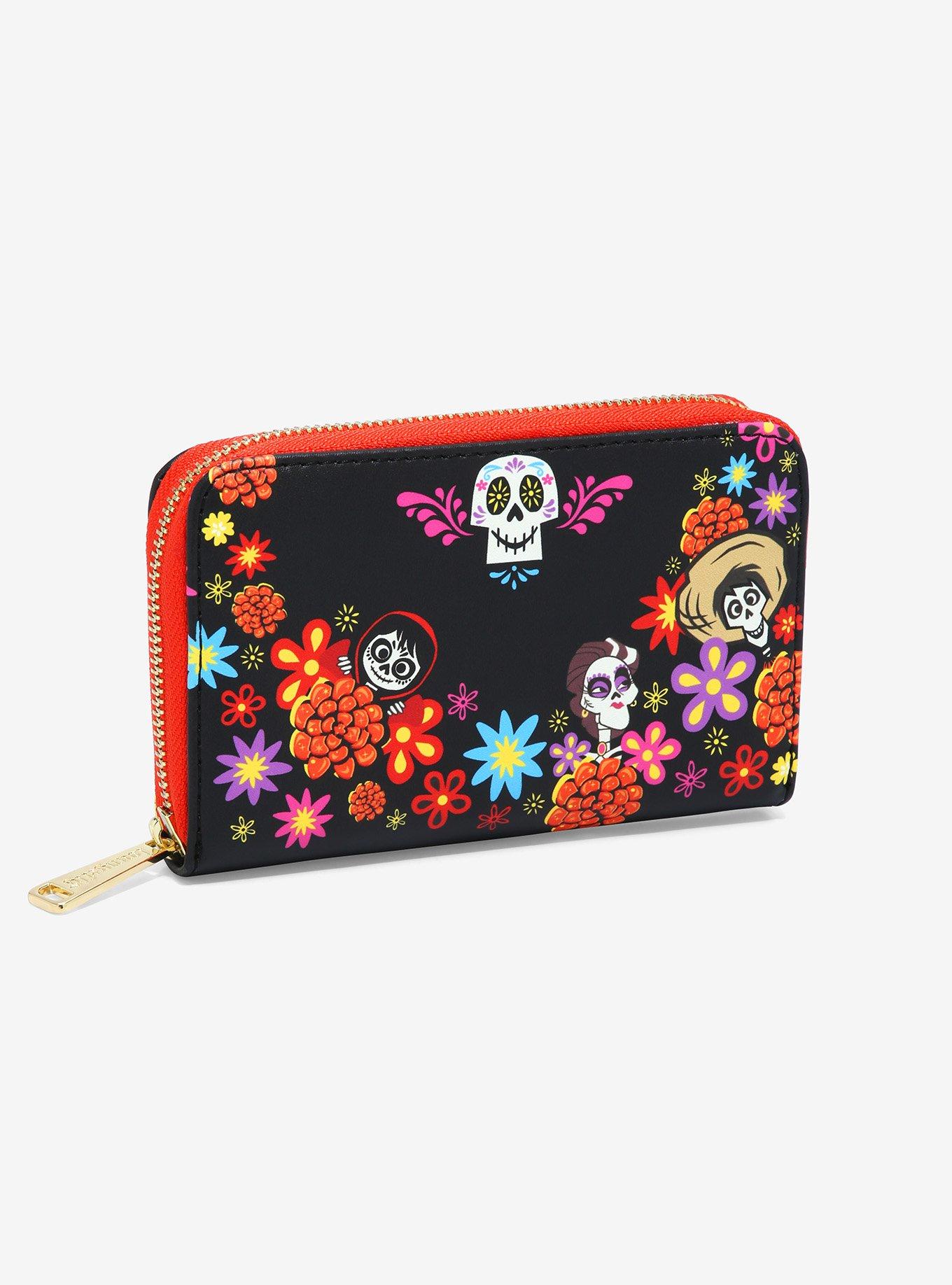 Loungefly Disney Pixar Coco Land of the Dead Family Small Zip Wallet BoxLunch Exclusive