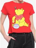 Disney Winnie The Pooh Red Girls Crop T-Shirt, MULTI, hi-res