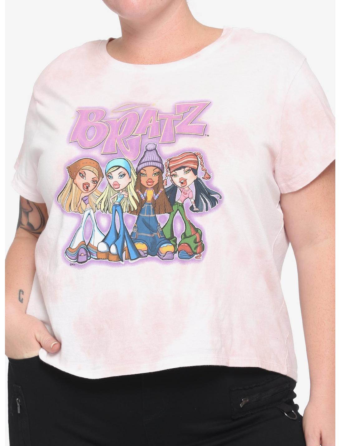 Bratz Group Pink Tie-Dye Girls Baby T-Shirt Plus Size, MULTI, hi-res