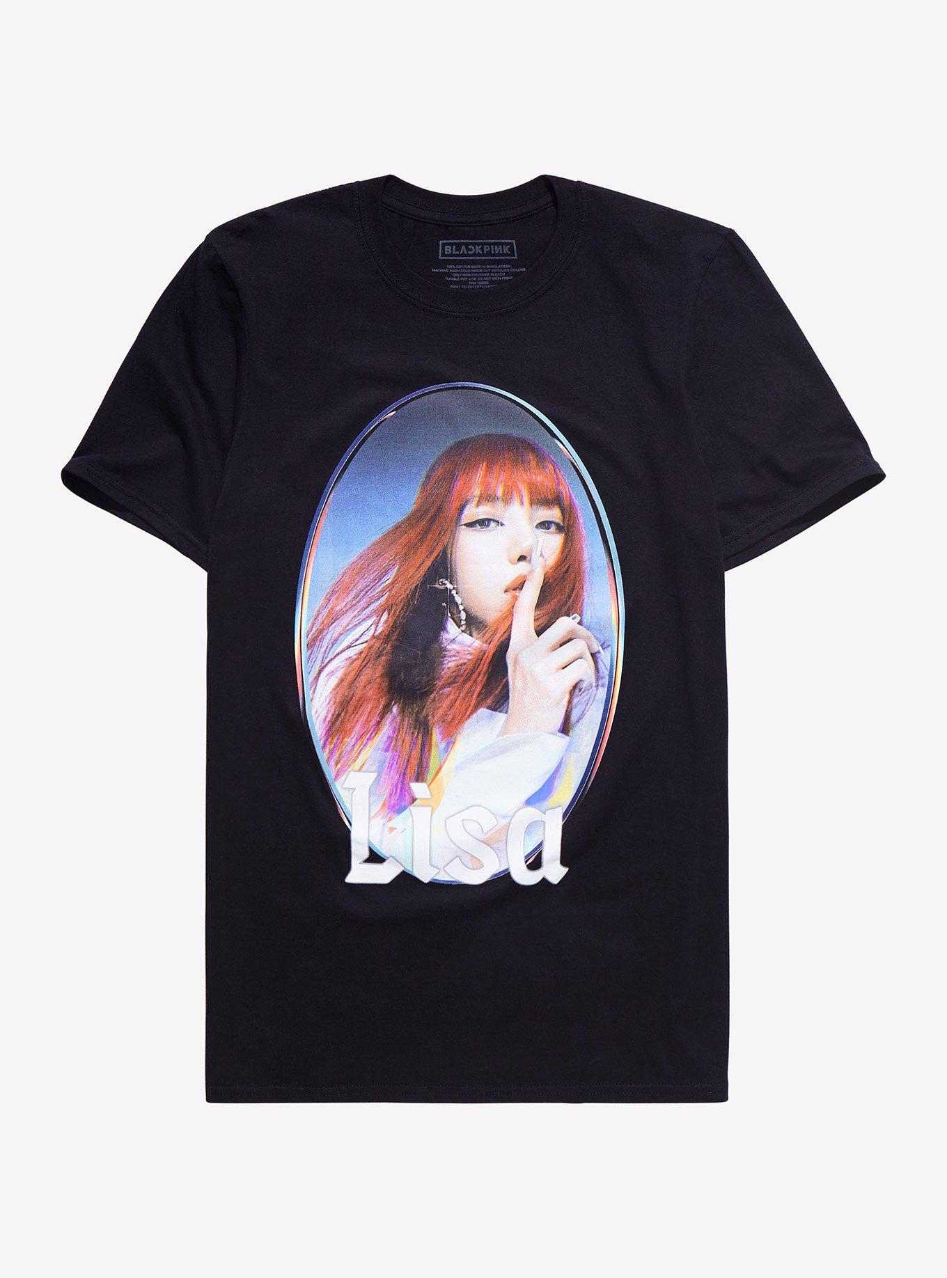 BLACKPINK Lisa Portrait T-Shirt, BLACK, hi-res