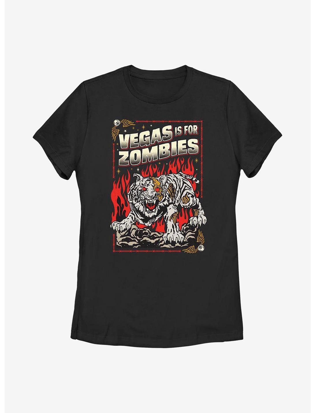 Army Of The Dead Zombie Tiger Poster Womens T-Shirt, BLACK, hi-res