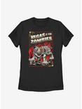 Army Of The Dead Zombie Tiger Poster Womens T-Shirt, BLACK, hi-res
