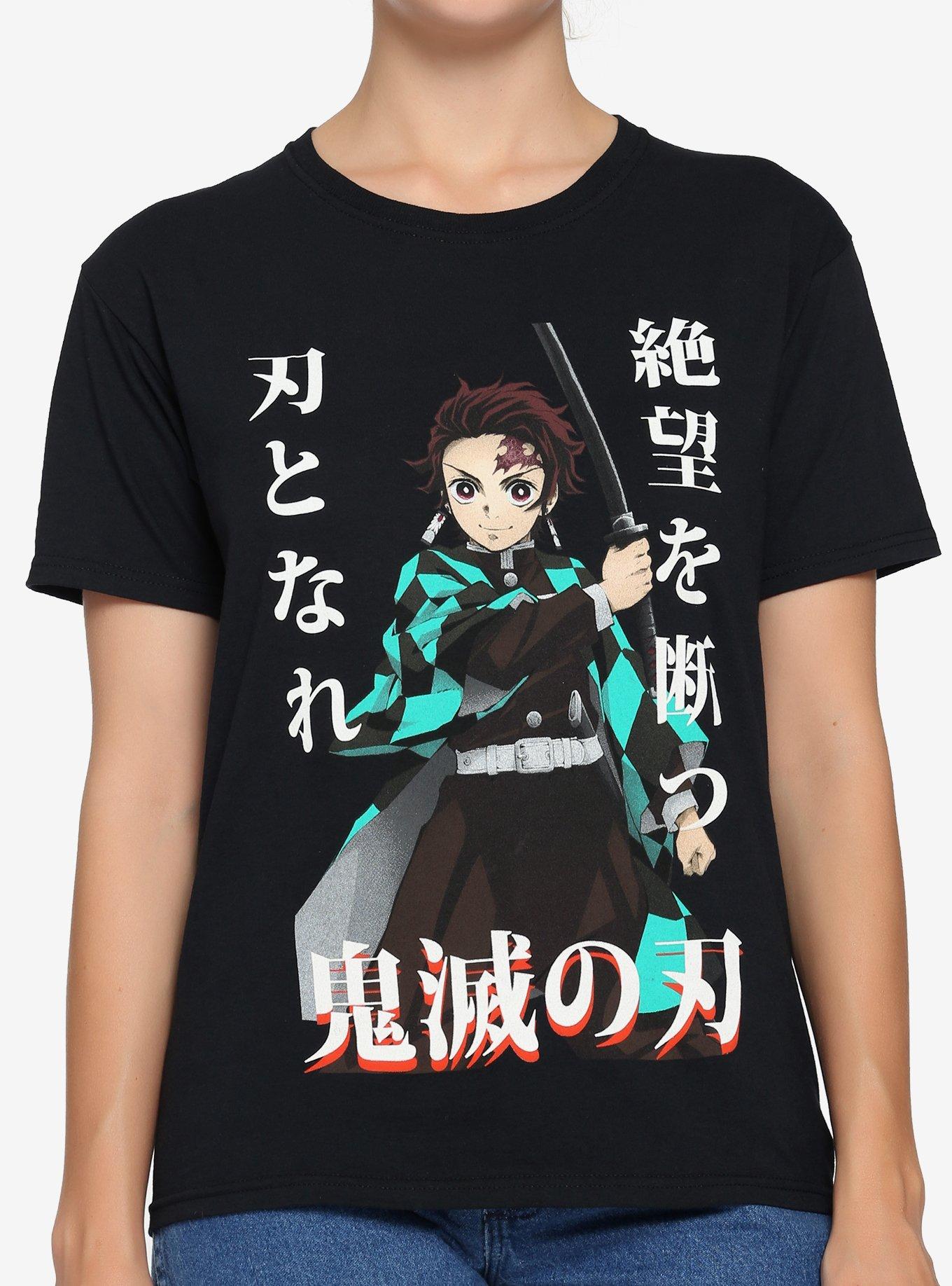 Demon Slayer: Kimetsu No Yaiba Tanjiro Kamado Boyfriend Fit Girls T-Shirt