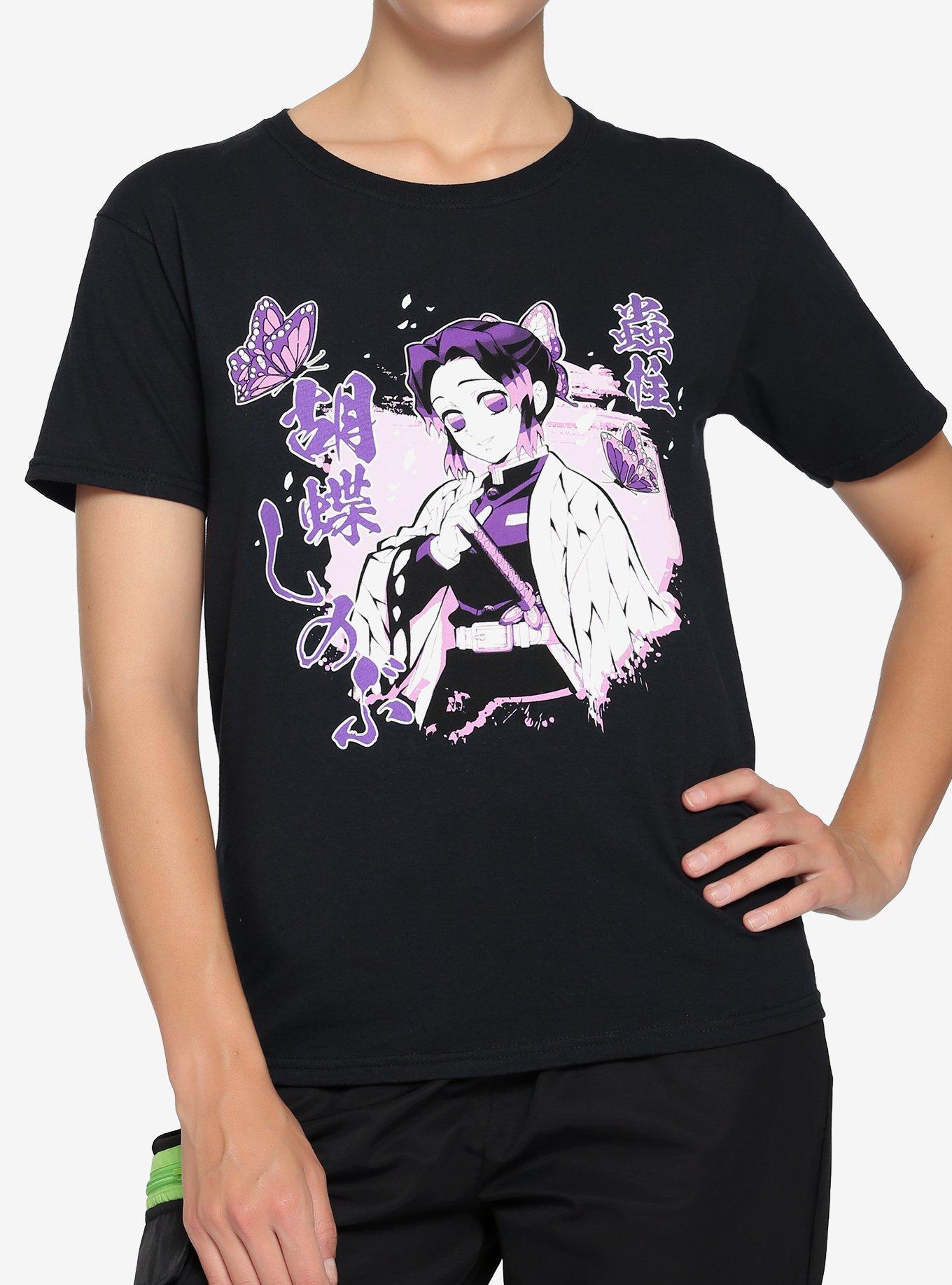 Demon Slayer: Kimetsu No Yaiba Shinobu Boyfriend Fit Girls T-Shirt