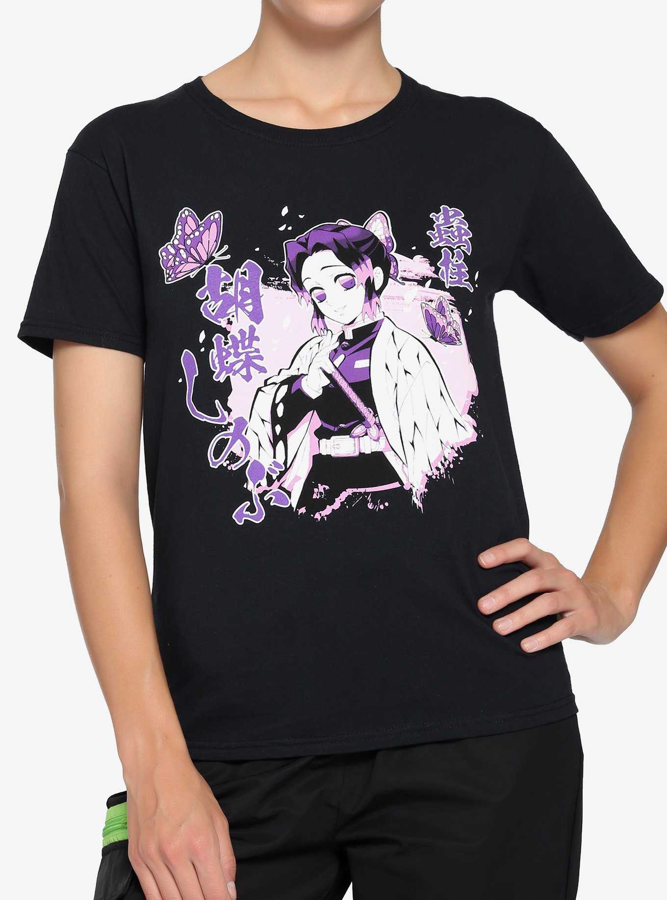 Demon Slayer: Kimetsu No Yaiba Shinobu Boyfriend Fit Girls T-Shirt, , hi-res