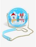 Loungefly Disney Mickey & Minnie Mouse Snowman Snow Globe Crossbody Bag, , hi-res