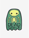 Dead Inside Skeleton Ghost Enamel Pin By Billydraw, , hi-res