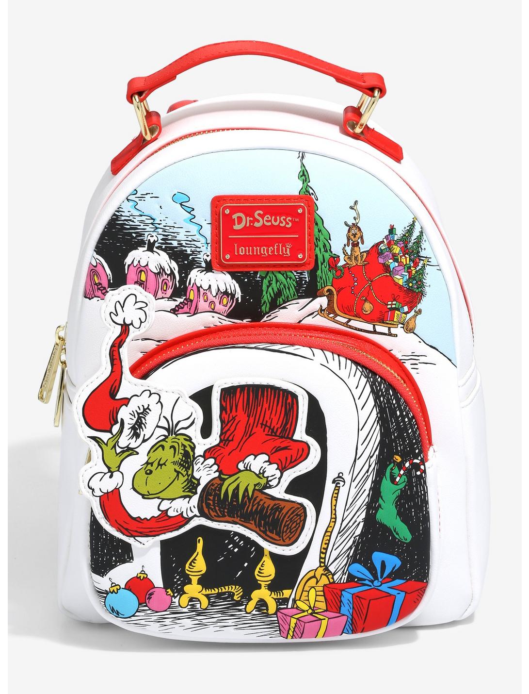 Loungefly Dr. Seuss How the Grinch Stole Christmas Chimney Mini Backpack