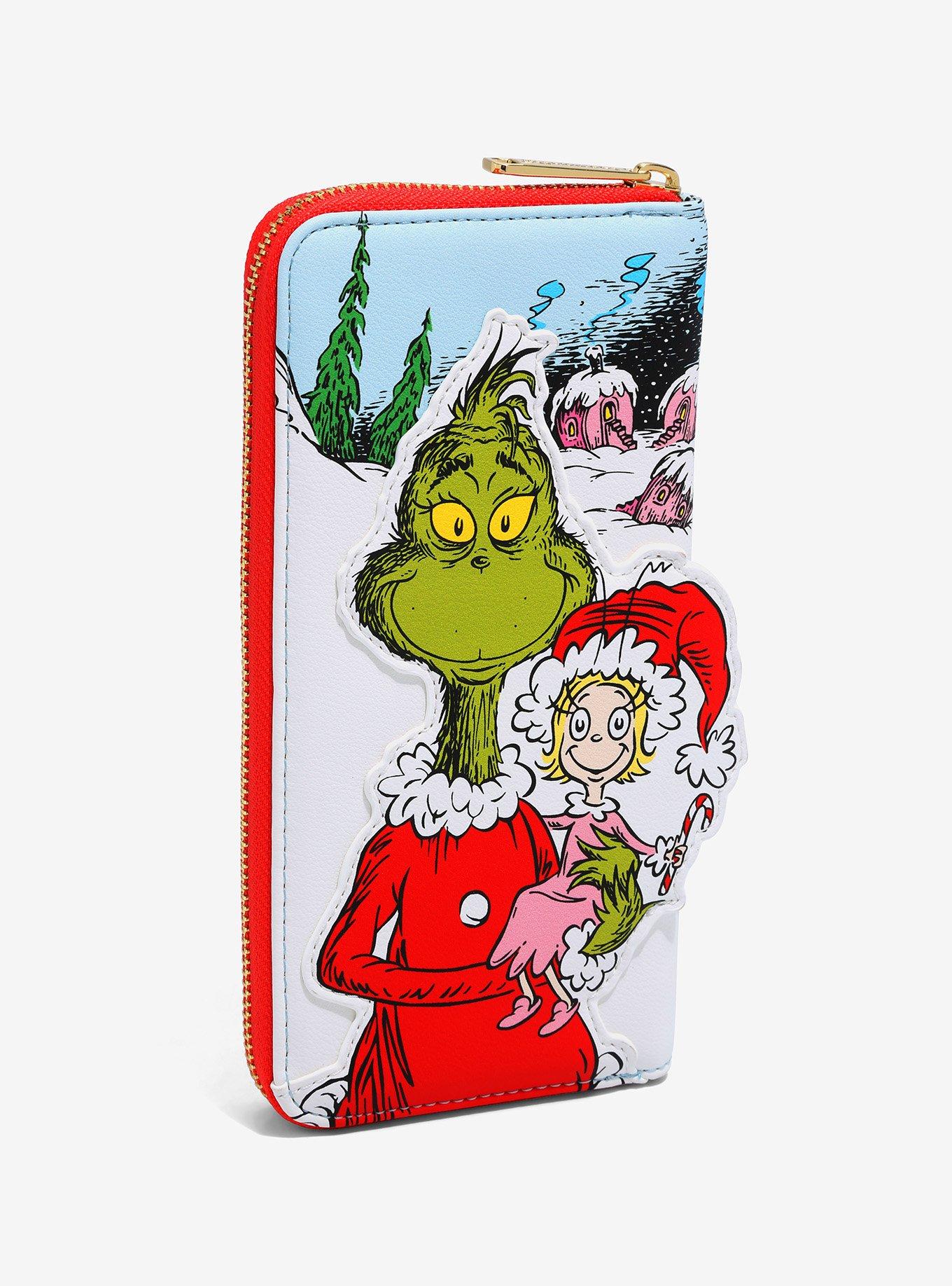 Loungefly grinch Santa sleigh crossbody deals