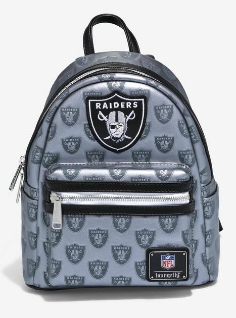 Loungefly NFL Raiders Vegan Leather Printed Mini Backpack